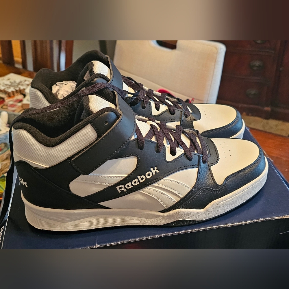 Reebok Classic Black and White Sneakers